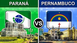 Paraná vs Pernambuco | Comparação de Estados do Brasil