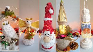 5 Easy Christmas Decoration craft ideas 🎄from Waste Materials step by step /DIY♻️