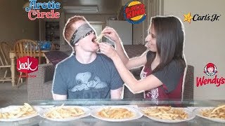 Guess The Fast Food Fries Challenge! (Blindfolded)