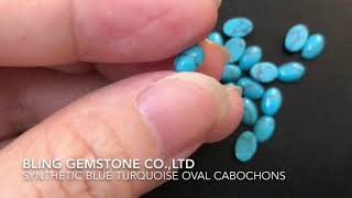 Synthetic blue turquoise oval,cabs