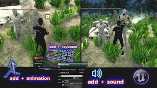 ue4 add animation add keyboard add sound