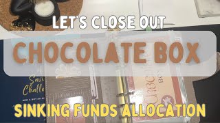 Closing Out The Chocolate 🍫 Box Savings Challenge | How Much Saved? | Sinking Funds Allocation