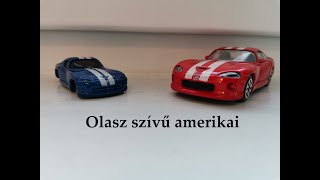 Összehasonlítás: Dodge Viper GTS - Bburago vs Maisto Fresh Metal (HUN)