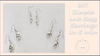 DIY: How To Make Simple and Easy Earrings in 5 minutes