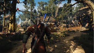 Witcher 3 Одна из самых красивых деревень на максимальных настройках графики.