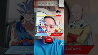 Goku vs Saitama #shorts #model #actor #cosplayer #anime #manga #dbs  #goku #omp #saitama #tiktok