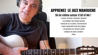 Apprenez le Jazz Manouche All of Me / 5h de vidéos / Cours Complet / Teaser