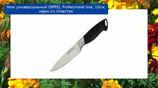 Нож универсальный GIPFEL Professional line, 10см, нерж.ст./пластик обзор