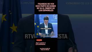 FIGAREDO DE VOX DICE PARTE DEL DINERO QUE SE GASTA EL PSOE, SI DINERO DE LOS ESPAÑOLES #españa #vox