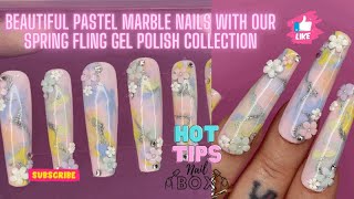 🌸🍭EASY MARBLING WITH OUR PASTEL GEL SET FOR SPRING!🍭🌸