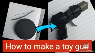 How to make a toy gun using plastic & wire at home.