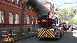 Die Schule brennt: Feuer in Krefelder Realschule | 28.04.2022