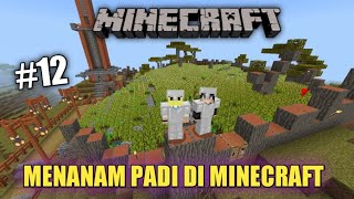 MENANAM PADI BERSAMA GAZET DI MINECRAFT. MINECRAFT SURVIVAL SERIES #12