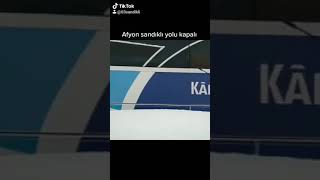 Sandıklı da kar yolları kapatti 13.01.2021