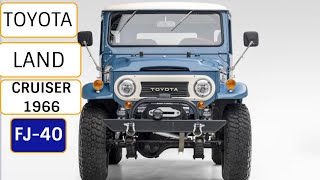 Off-Roading Heritage Toyota Land Cruiser FJ40 1966 - A True Legend