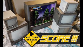 PVM Score .. 800 TVL 20" Panasonic BT-M1950 Broadcast Monitor, 36" JVC Thompson Tube RGB MiSTer FPGA