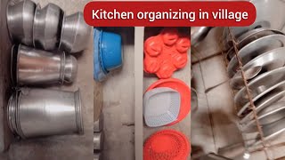 asmr irrigating sounds |organizing village kitchen