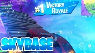 DÉFIS : FAIRE TOP 1 en SKYBASE avec les VOITURES sur FORTNITE !! (ce défis est trop dur mdr)