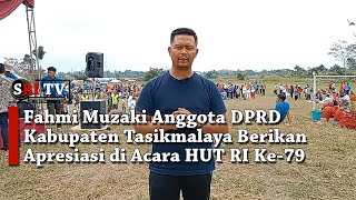 Fahmi Muzaki Anggota DPRD Kabupaten Tasikmalaya Berikan Apresiasi di Acara HUT RI Ke-79