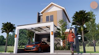 Rumah Tropis dengan Inner Garden di Lahan 6x12 | #inspirasirumah