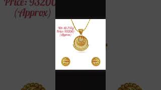 Tanishq Latest Gold Pendant SET #WEDDING #BRIDAL #KARWACHAUTH #SHORTS #STATUS #TRENDING #VIRAL #4k