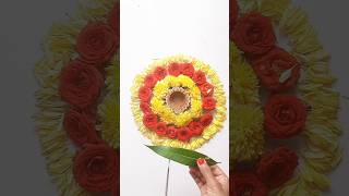 DIY Diwali decoration | flower Decor Craft Idea #shortsfeed #shorts #diy #art