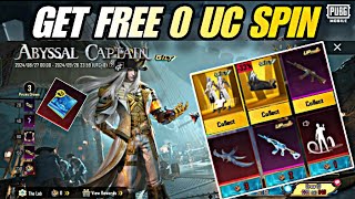 GET FREE ULTIMATE REWARDS ABYSSAL CAPTAIN SPIN PUBG MOBILE | RETURNING ITEM WRATHFUL NEPTUNE SET