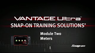 VANTAGE Ultra Training Module 02 | Snap-on Diagnostics UK