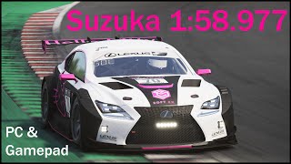 Assetto Corsa Competizione - Lexus RC F Suzuka 1:58.977 | PC & Gamepad