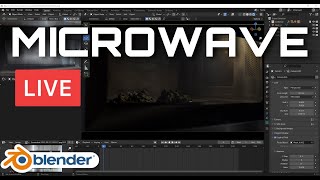 Creating a Microwave Scene (Blender Livestream)