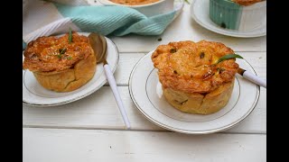 Spicy Chicken Potpie is a crispy pie with creamy&flavorful potato chicken filling that you will love