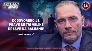 INTERVJU: Miloš Dimitrijević - Dogovoreno je, prave se tri velike države na Balkanu! (11.9.2024)