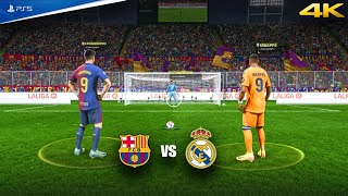 FC 25 - Barcelona vs Real Madrid El Clásico Penalty Shootout ft. Lewandowski & Mbappé | PS5 4K