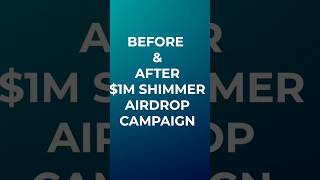 Before & After $1M Shimmer Airdrop Campaign #shimmerevm #shimmerbridge