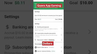 Quora App Earning started with Full proofs #quora #earningapp #money #earnmoneyonline #question