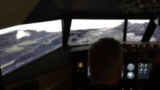 Landing at Innsbruck - RNAV Approach