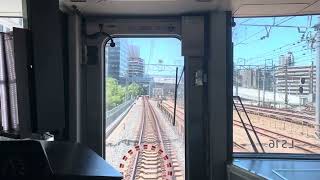 JR West Osaka Loop Line 323 Series Set LS16 Ride from O11 Osaka to O12 Fukushima Station