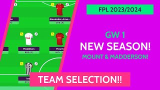 FPL TEAM SELECTION 2023/2024 GW1! | Fantasy Premier League Tips 2023/24