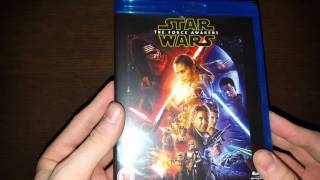 Star Wars The Force Awakens UK Blu ray Unboxing