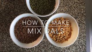 How to make MIXED DALS | Mixed Lentils | Quick & Easy Dinner Idea