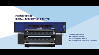 FD6198 Digital Textile Sublimation Printer with 8 Print Heads