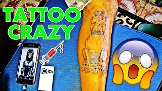 @MobileTat2s x Crazy Cre8tions | Tattoo Crazy | Shot By @IconicKash