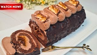 How to Make Snickers Roll with Peanut Frosting | Super Delicious Recipe