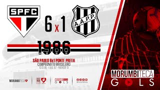 São Paulo 6x1 Ponte Preta - Brasileiro 1986 - fase 02 - rodada 13 - 10/12/1986