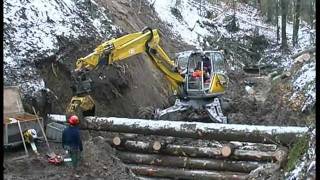 Menzi Muck A91 4x4plus in der Wildbachverbauung - Mountain torrent protection