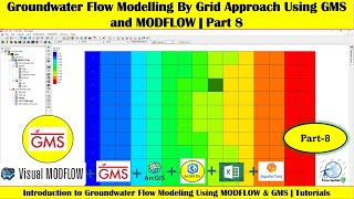 Groundwater Flow Modeling By Grid Approach Using GMS and MODFLOW | Part 8