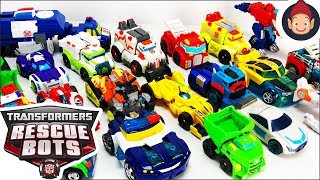 Transformers Rescue Bots Toys Collection Featuring Boulder Heatwave Chase Blades Bumblebee & More