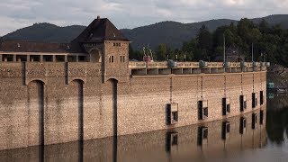 Germany Hesse - the Eder dam near Bad Wildungen in the evening