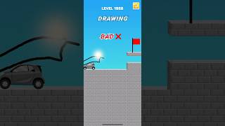 Draw bridge puzzle game level 1958  #gaming #drawing #Shorts