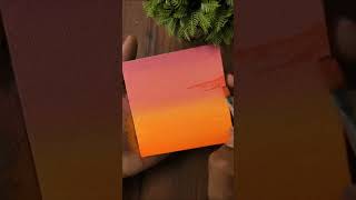 Sunset Painting with Gouache Colours #shorts